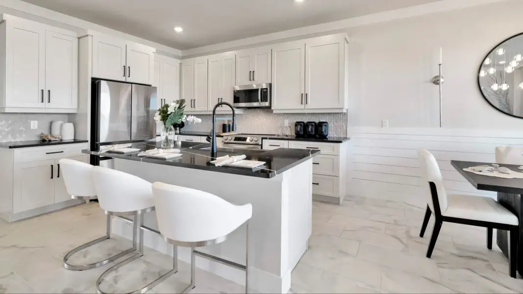 Furnished interior view inside a new home in Lagoon Residences at Epperson, Wesley Chapel (Image 6). Furnished interior view inside a new home in Lagoon Residences at Epperson, Wesley Chapel (Image 6).