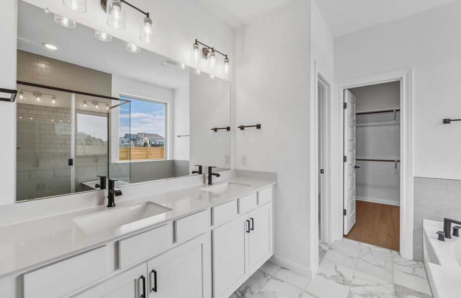 Furnished interior view inside a new home in Bluffview Reserve, Leander (Image 5).