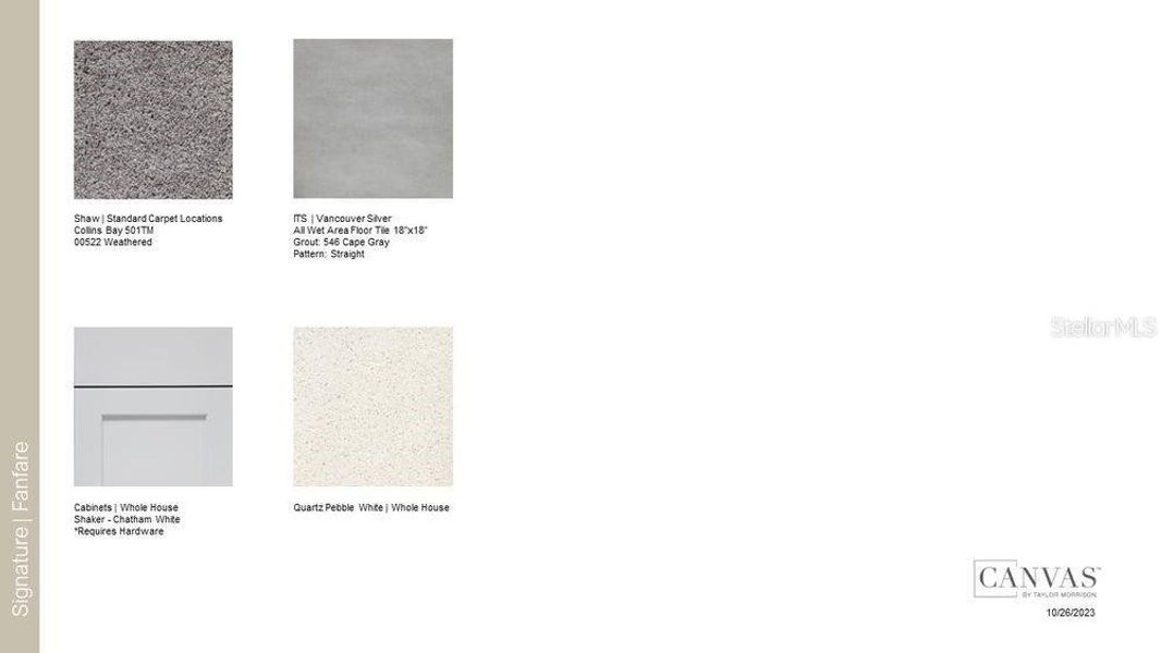 Sample of building materials used in homes in Palm Wind, Hudson (Image 28).