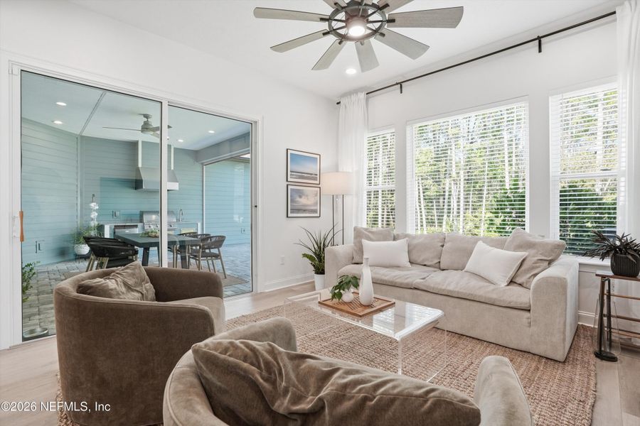 Furnished interior view inside a new home in Palm Crest at Seabrook, Ponte Vedra (Image 10).