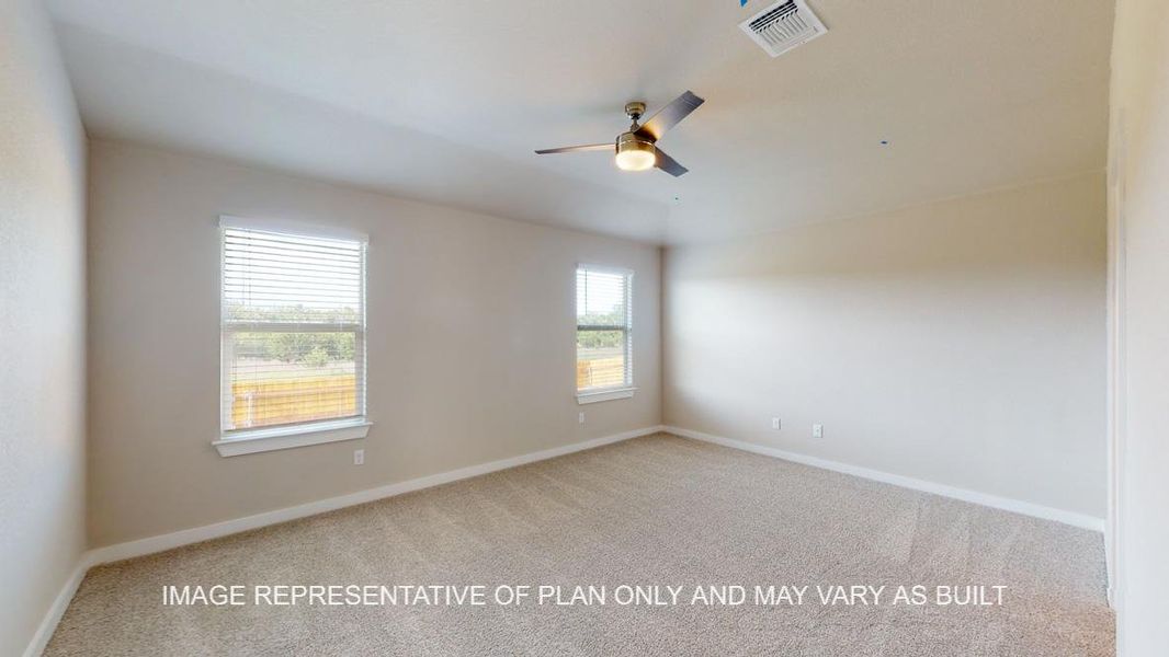 Representative unfurnished interior of a home built from the Caden by D.R. Horton in Yowell Ranch, Killeen (Image 17).