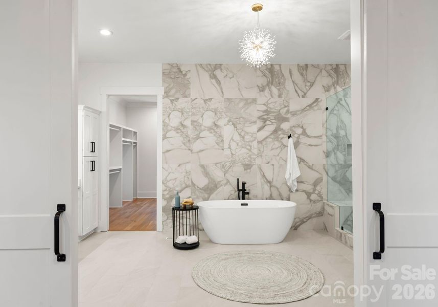 Furnished interior view inside a new home in , Charlotte (Image 16).