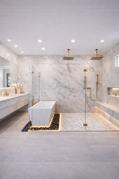 Furnished interior view inside a new home in , Waxahachie (Image 3).