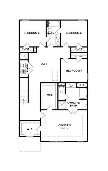 2D floor plan layout of this home in Neely Farm, Covington, GA (Image 3). 2D floor plan layout of this home in Neely Farm, Covington, GA (Image 3).