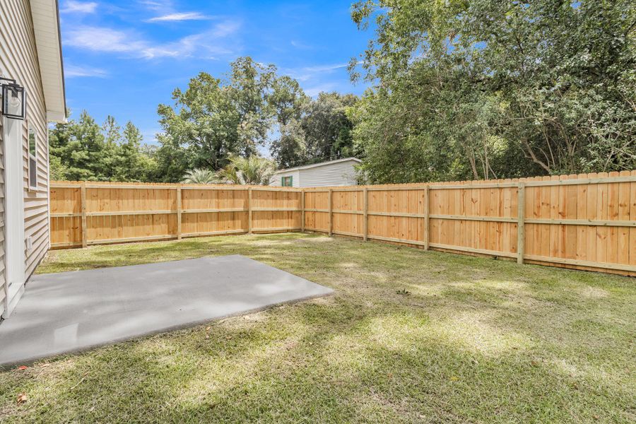Exterior details and patio area of a home in , Summerville (Image 29). Exterior details and patio area of a home in , Summerville (Image 29).