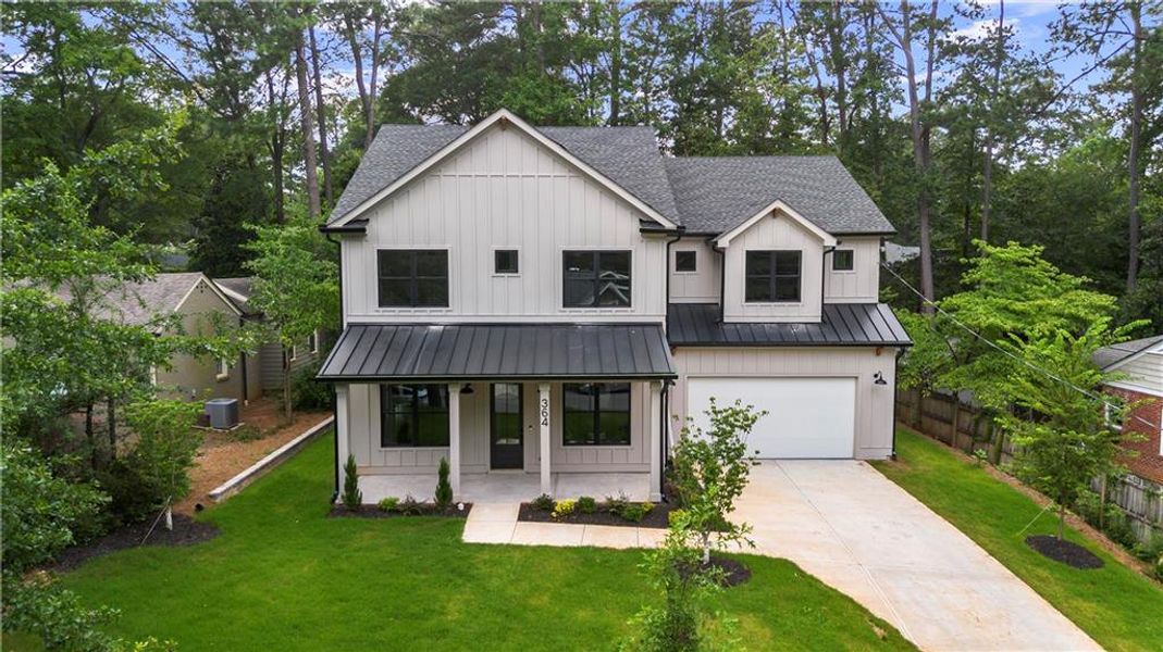 Front exterior of a new home in , Decatur, GA, highlighting curb appeal (Image 32). Front exterior of a new home in , Decatur, GA, highlighting curb appeal (Image 32).
