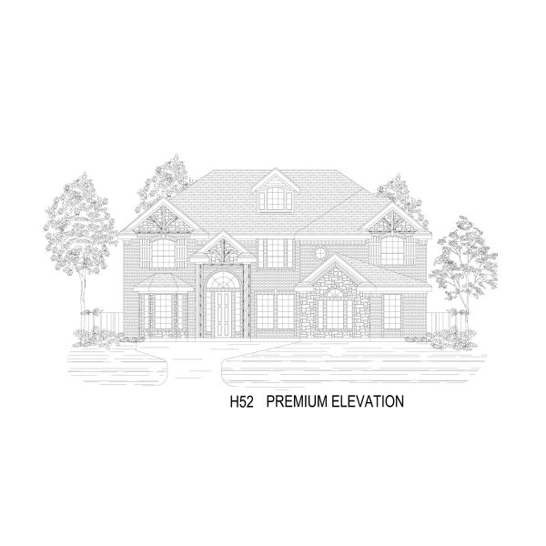 Representative rendering of the exterior for the Crestwood 2FSW by First Texas Homes (Image 16). Representative rendering of the exterior for the Crestwood 2FSW by First Texas Homes (Image 16).