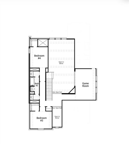 2D floor plan layout for the Yorktown Plan by Highland Homes in Two Step Farm: 50ft. lots, Montgomery, TX (Image 8). 2D floor plan layout for the Yorktown Plan by Highland Homes in Two Step Farm: 50ft. lots, Montgomery, TX (Image 8).