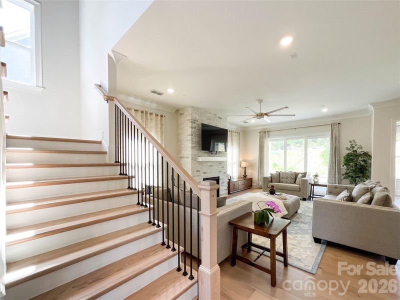 Furnished interior view inside a new home in , Huntersville (Image 6).