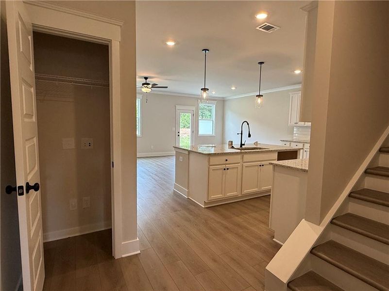 Furnished interior view inside a new home in The Towns at Auburn Station East, Auburn (Image 4).