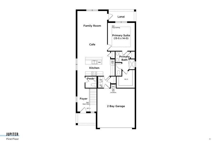 2D floor plan layout for the Jupiter by DRB Homes in Grasslands West, Lakeland, FL (Image 5). 2D floor plan layout for the Jupiter by DRB Homes in Grasslands West, Lakeland, FL (Image 5).