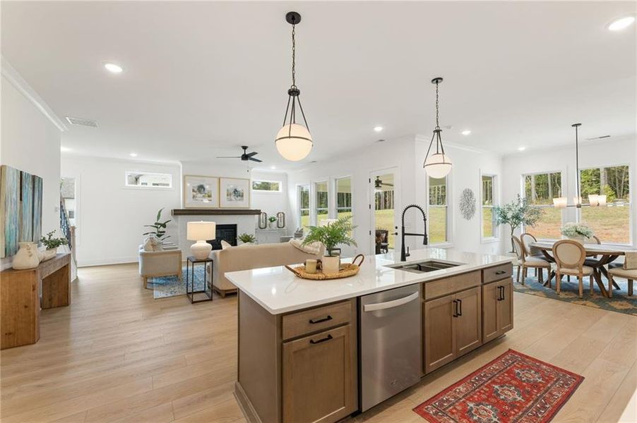 Furnished interior view inside a new home in The Reserve at Knollwood, Canton (Image 10).