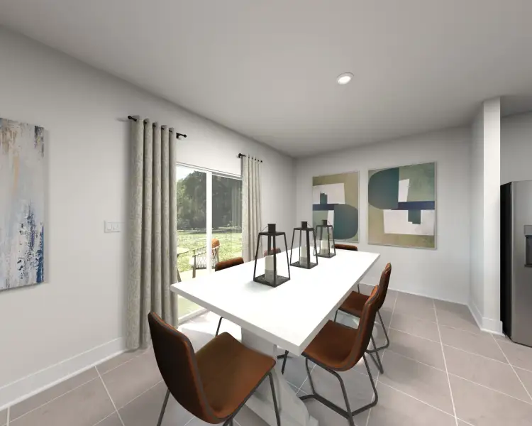 Furnished interior view inside a new home in Lakes at Bella Lago - Classic Series, Green Cove Springs (Image 4).