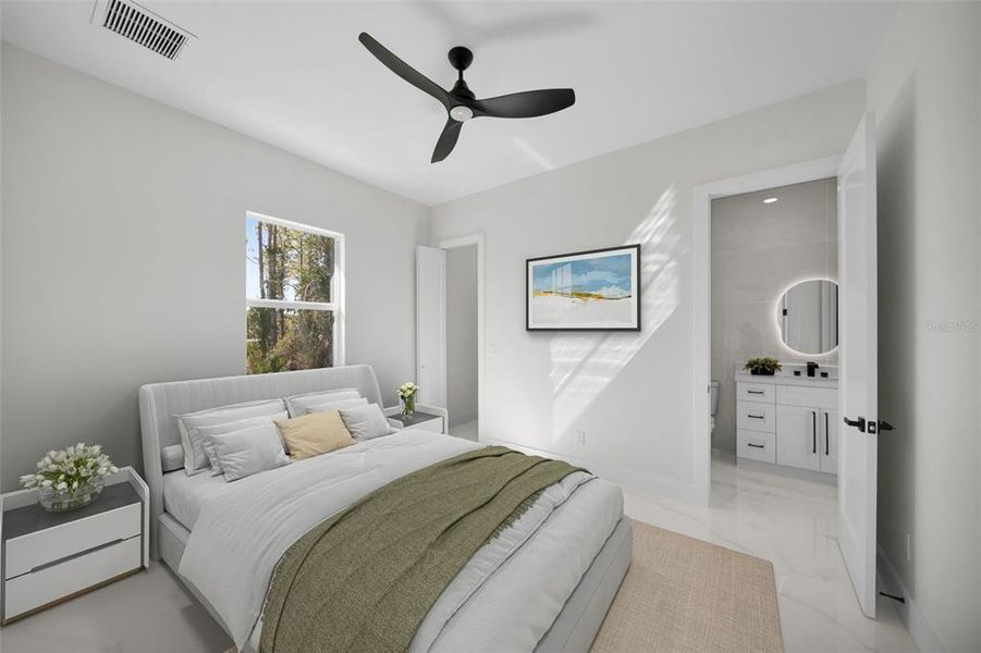 Furnished interior view inside a new home in , Punta Gorda (Image 8).