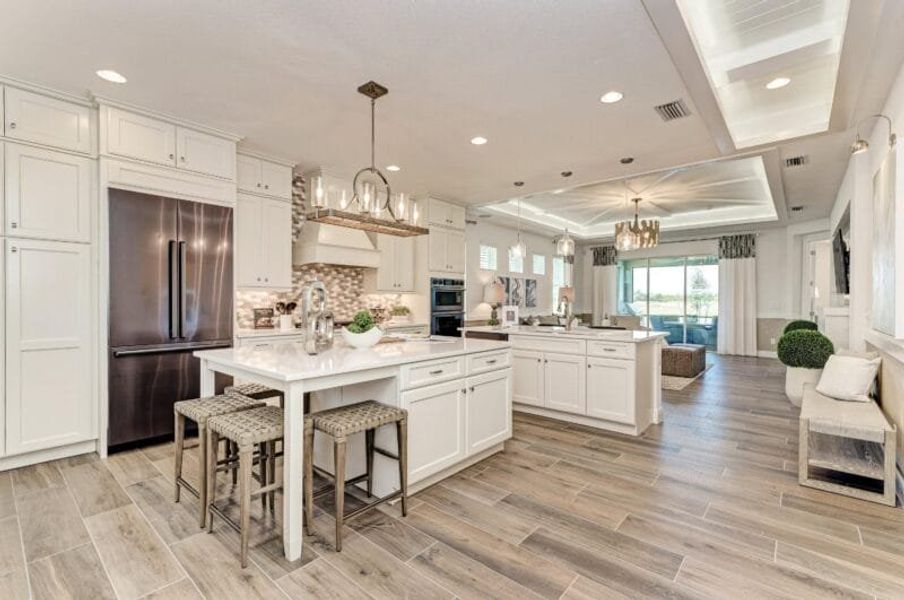 Representative furnished interior of a home built from the Paradise by Medallion Home in Reflection Villas at Watercolor Place, Bradenton (Image 5).