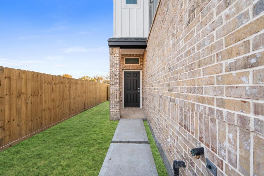 Photos are from another home built by the same builder