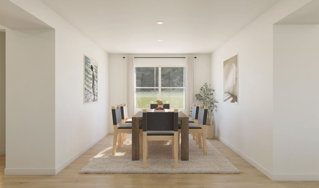 Dining room off the foyer