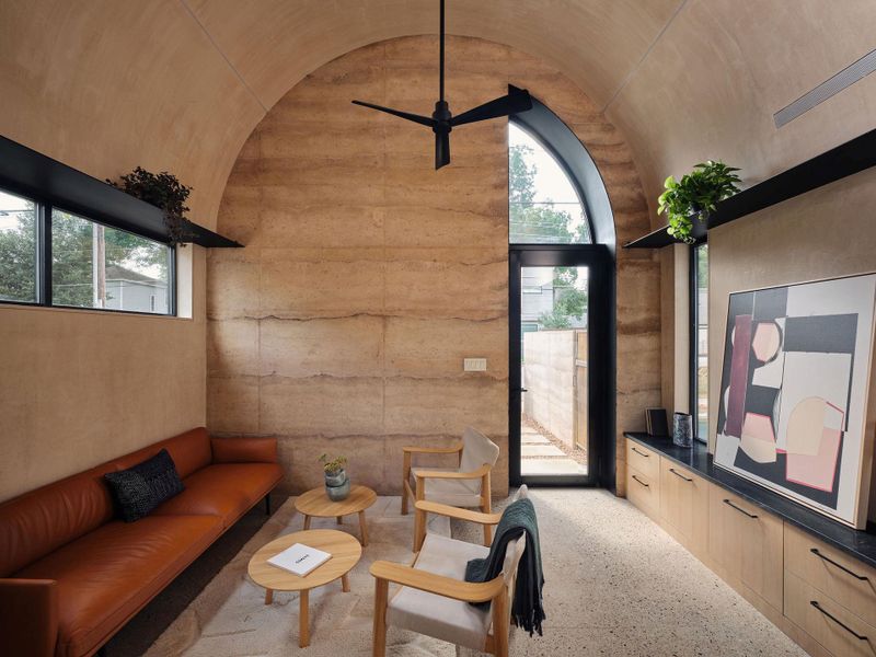 Throughout the property, custom steelwork and intricate detailing—such as hand-forged railings, thresholds and shelving — elevate the design to a truly artisanal level.