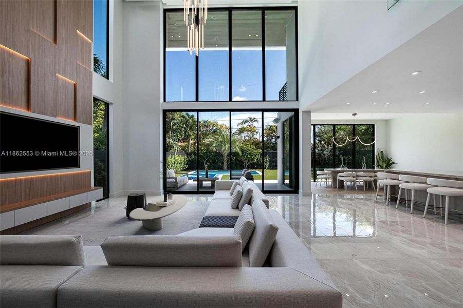 Furnished interior view inside a new home in , Miami (Image 27).