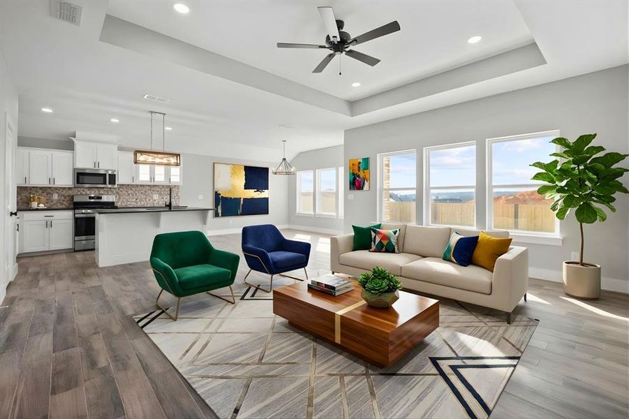 Furnished interior view inside a new home in , Lindale (Image 8).