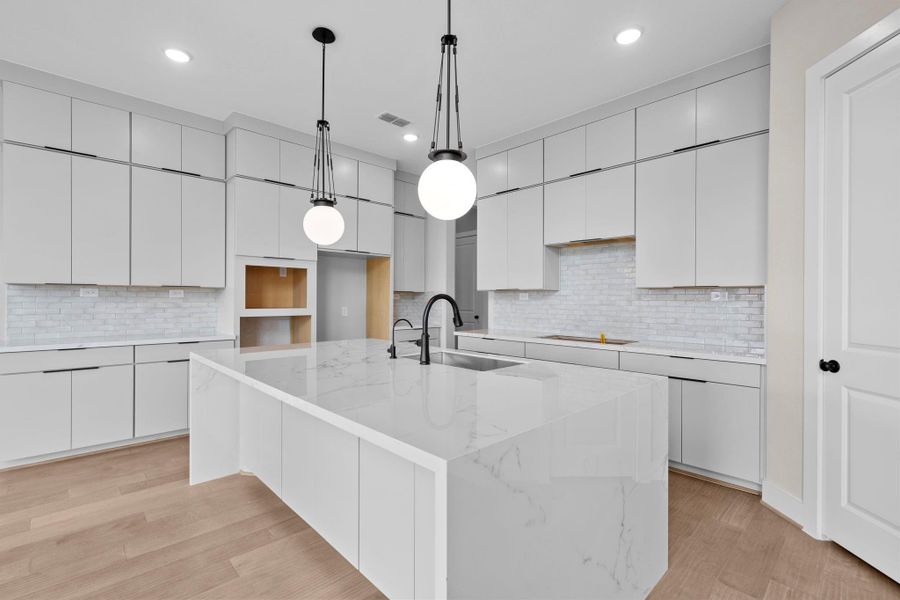 Furnished interior view inside a new home in Elyson 45' & 70', Katy (Image 8).