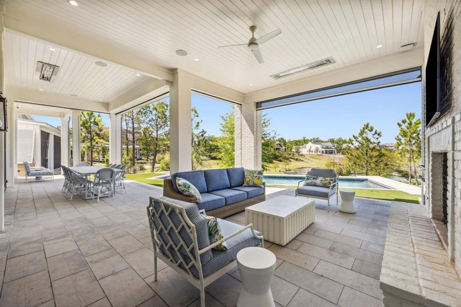 Exterior details and patio area of a home in , Malakoff (Image 3). Exterior details and patio area of a home in , Malakoff (Image 3).