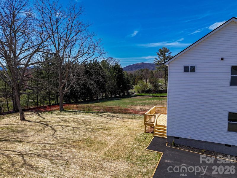 Exterior details and patio area of a home in , Asheville (Image 25).