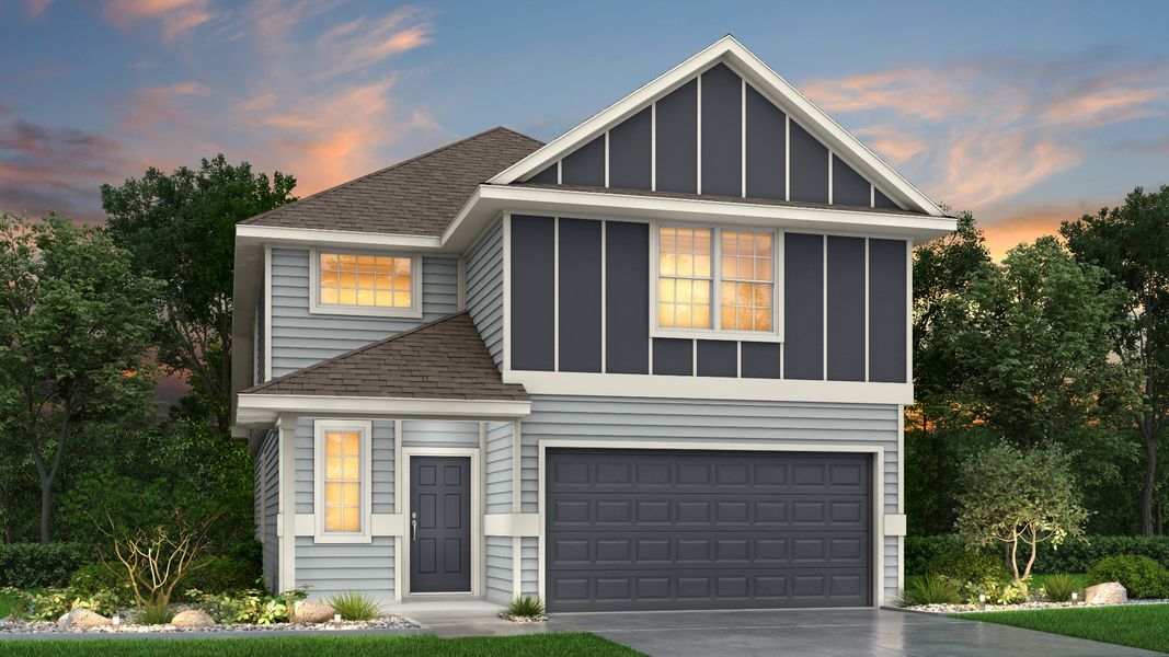 Representative exterior photo of a completed home built from the The Wisteria by Legend Homes in Hanna Ranch, Fort Worth, TX (Image 20). Representative exterior photo of a completed home built from the The Wisteria by Legend Homes in Hanna Ranch, Fort Worth, TX (Image 20).