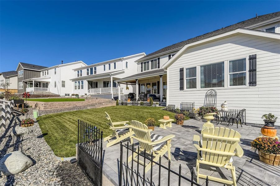 Exterior details and patio area of a home in , Parker (Image 2).