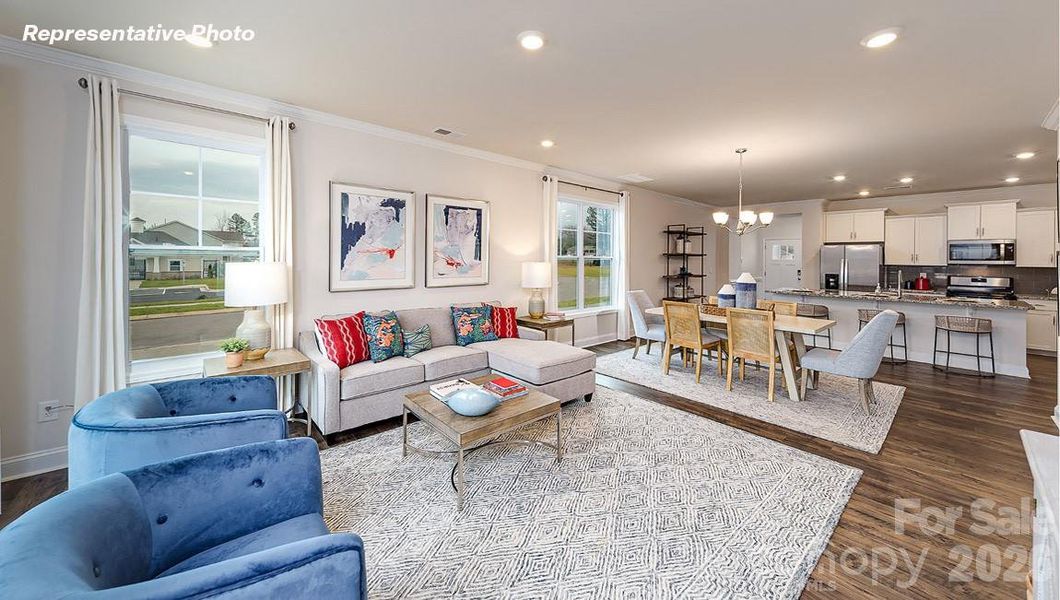 Furnished interior view inside a new home in Skybrook Corners, Huntersville (Image 25).