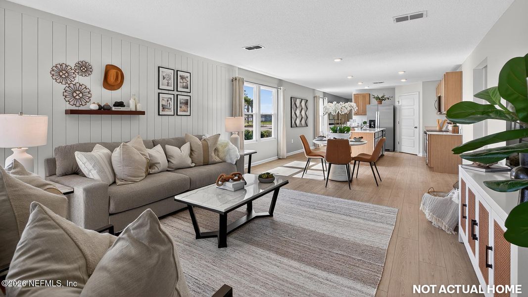 Furnished interior view inside a new home in Rookery, Green Cove Springs (Image 17). Furnished interior view inside a new home in Rookery, Green Cove Springs (Image 17).
