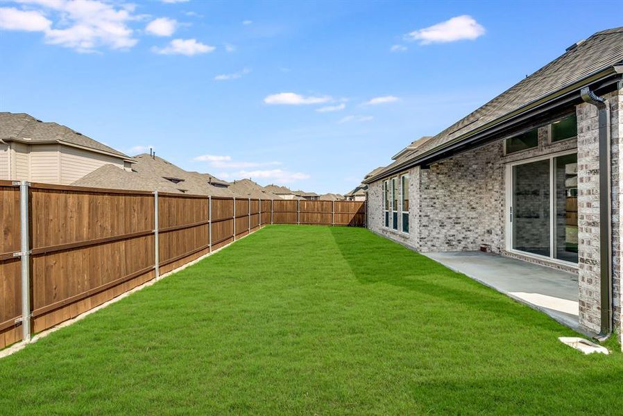 Front exterior of a new home in Edgewood Creek, Celina, TX, highlighting curb appeal (Image 26).
