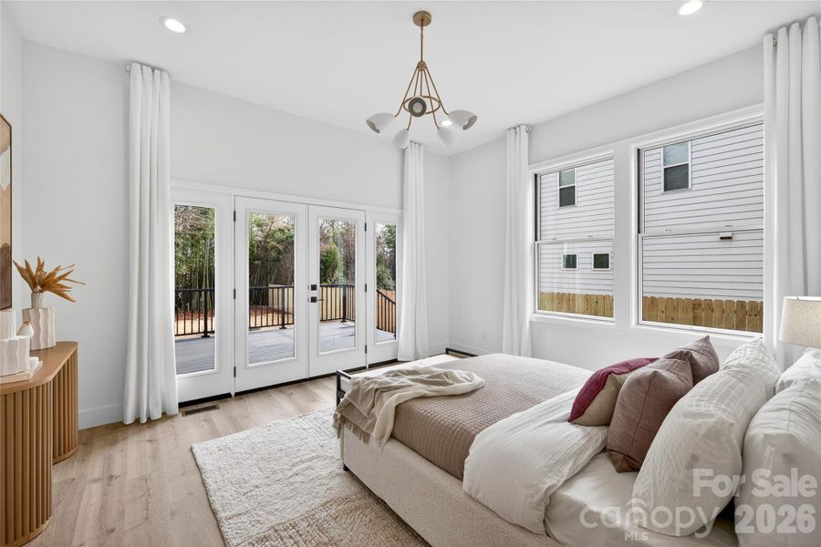 Furnished interior view inside a new home in , Charlotte (Image 39).