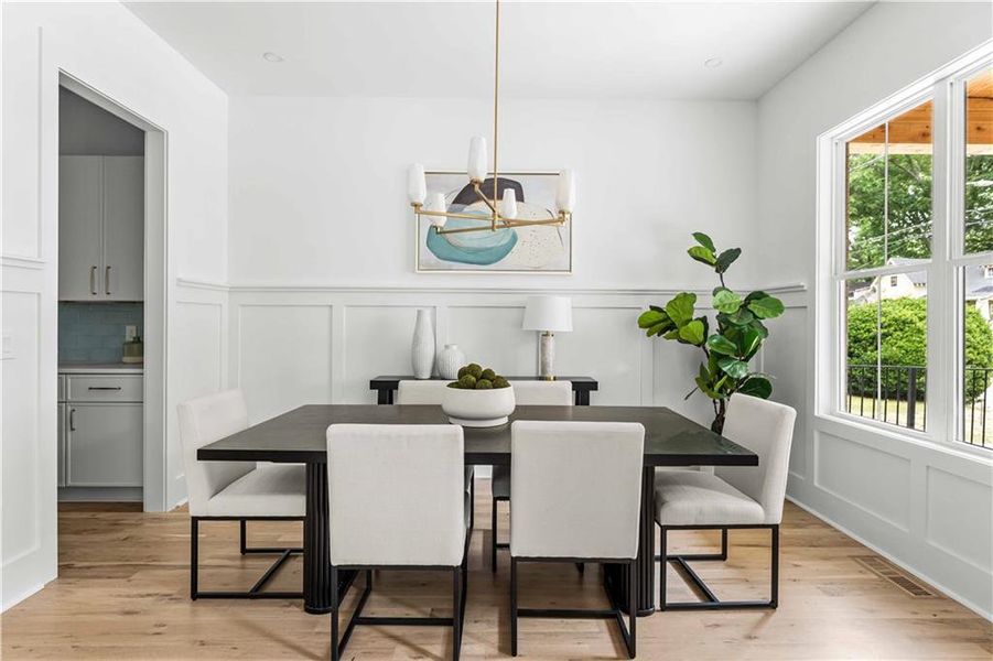 Furnished interior view inside a new home in , Atlanta (Image 8).