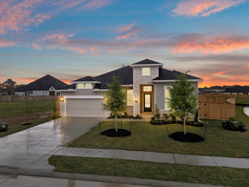 Front exterior of a new home in Briarley, Montgomery, TX, highlighting curb appeal (Image 23). Front exterior of a new home in Briarley, Montgomery, TX, highlighting curb appeal (Image 23).
