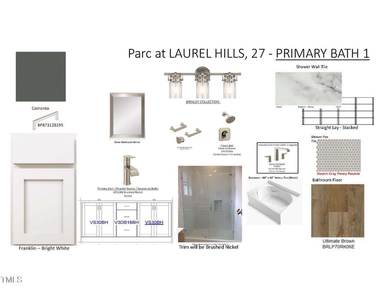 LH 27 Primary Bath Selections