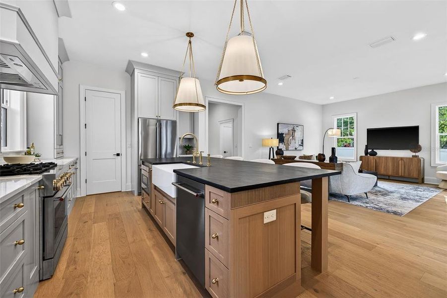 Furnished interior view inside a new home in , St. Petersburg (Image 45).