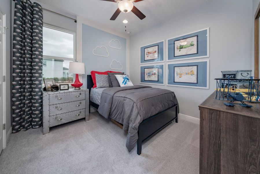 Representative furnished interior of a home built from the Miles by Risewell Homes in Harrell Oaks, Orlando (Image 8).