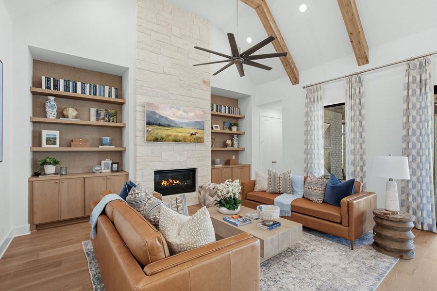 Representative Family Room - some options shown Representative Family Room - some options shown