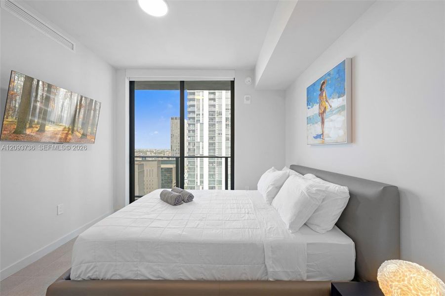 Furnished interior view inside a new home in , Miami (Image 9).