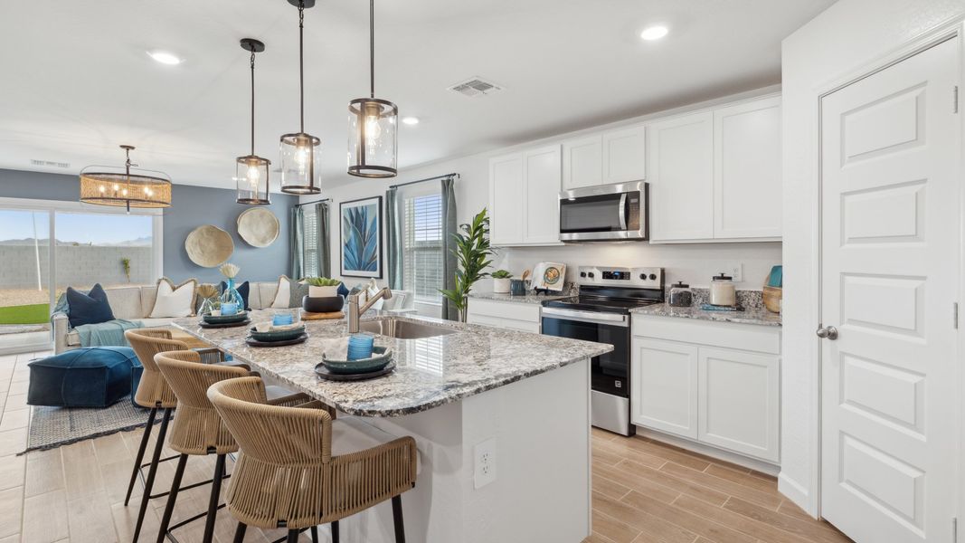 Furnished interior view inside a new home in Remington, Buckeye (Image 10).