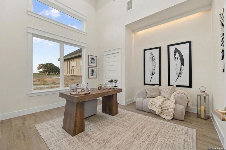 Furnished interior view inside a new home in , La Vernia (Image 10). Furnished interior view inside a new home in , La Vernia (Image 10).