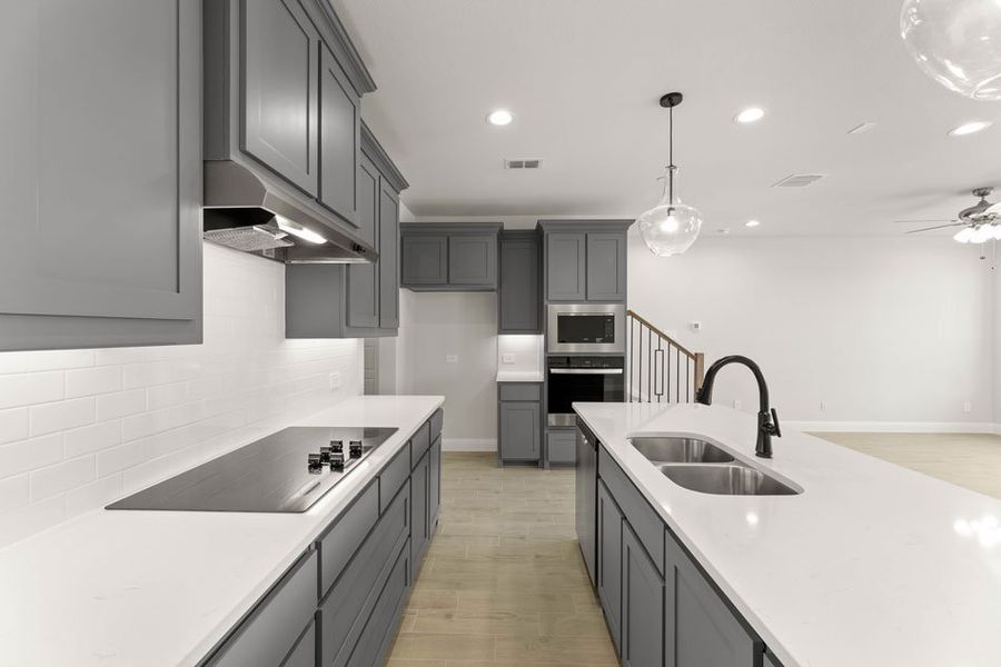 Front exterior of a new home in Main Street Village, Mansfield, TX, highlighting curb appeal (Image 11). Front exterior of a new home in Main Street Village, Mansfield, TX, highlighting curb appeal (Image 11).