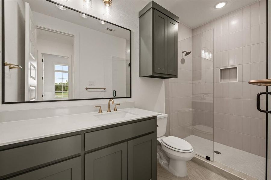 Furnished interior view inside a new home in Rolling Creek Ranch, Aledo (Image 15).