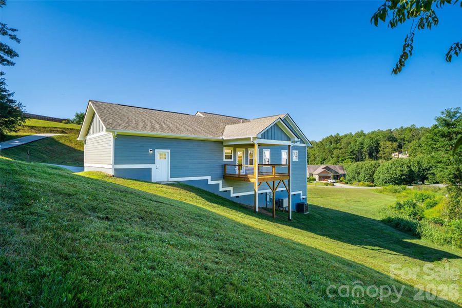 Exterior details and patio area of a home in , Leicester (Image 19). Exterior details and patio area of a home in , Leicester (Image 19).