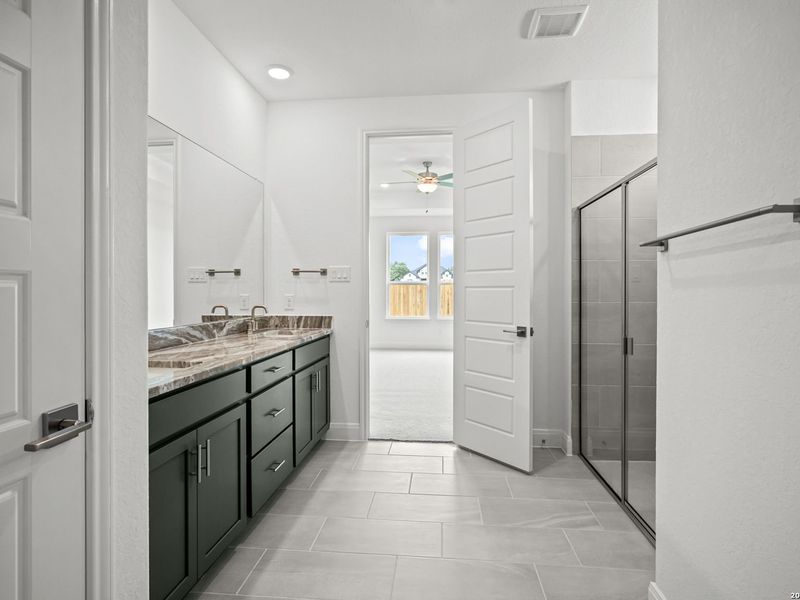 Furnished interior view inside a new home in The Reserve at Potranco Oaks, Castroville (Image 13).