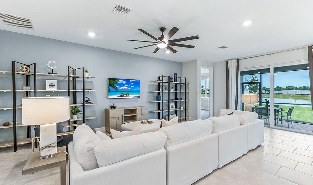 Furnished interior view inside a new home in Stonewater, Cape Coral (Image 5).