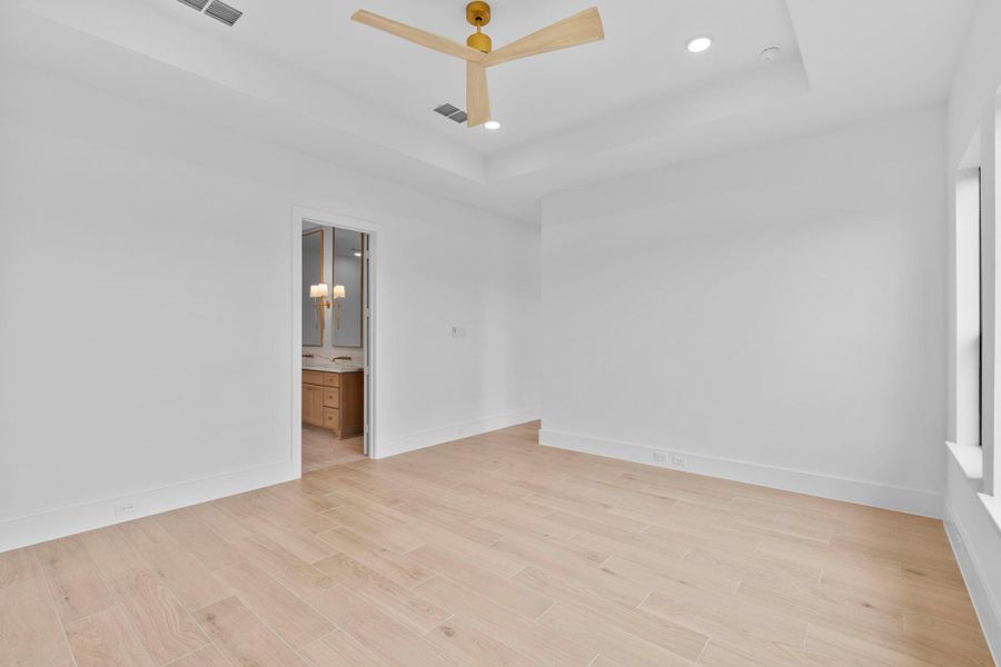 The large main suite includes a separate retreat room. Representative image.