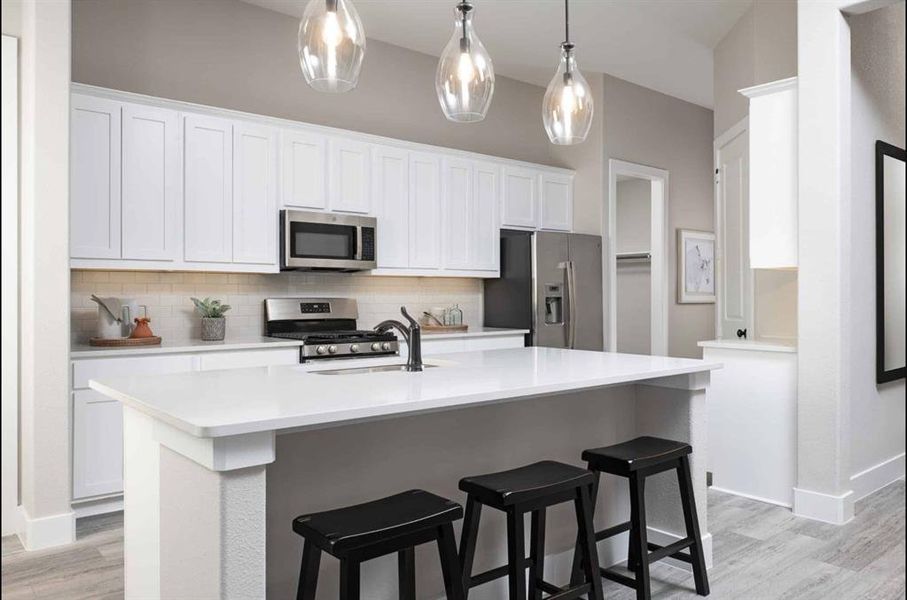 Furnished interior view inside a new home in Discovery Collection at View at the Reserve, Mansfield (Image 7). Furnished interior view inside a new home in Discovery Collection at View at the Reserve, Mansfield (Image 7).