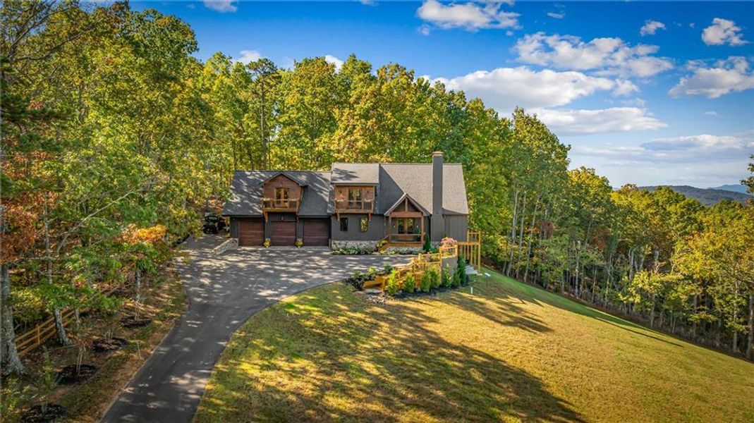 Front exterior of a new home in , Morganton, GA, highlighting curb appeal (Image 25).